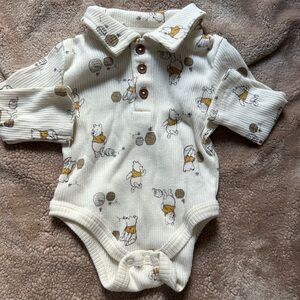 Disney Cream Winnie the Pooh Bodysuit